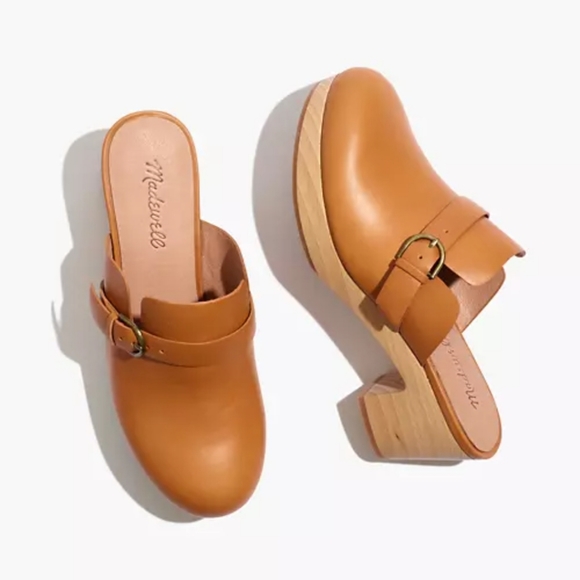 Madewell Shoes - Madewell Monique leather buckle clog 9